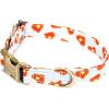 imagePersonalized Dog Collar with Name and Phone Number EngravedAdjustable Custom Puppy CollarOrganic Cotton Pet Collar for Small Medium Large Boy Girl DogsButter Waffles