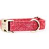 imagePersonalized Dog Collar with Name and Phone Number EngravedAdjustable Custom Puppy CollarOrganic Cotton Pet Collar for Small Medium Large Boy Girl DogsLarkspur
