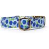 imagePersonalized Dog Collar with Name and Phone Number EngravedAdjustable Custom Puppy CollarOrganic Cotton Pet Collar for Small Medium Large Boy Girl DogsBlueberry