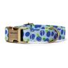 imagePersonalized Dog Collar with Name and Phone Number EngravedAdjustable Custom Puppy CollarOrganic Cotton Pet Collar for Small Medium Large Boy Girl DogsBlueberry
