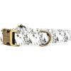 imagePersonalized Dog Collar with Name and Phone Number EngravedAdjustable Custom Puppy CollarOrganic Cotton Pet Collar for Small Medium Large Boy Girl DogsEucalyptus