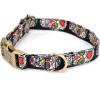 imagePersonalized Dog Collar with Name and Phone Number EngravedAdjustable Custom Puppy CollarOrganic Cotton Pet Collar for Small Medium Large Boy Girl DogsSugar Skull