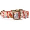 imagePersonalized Dog Collar with Name and Phone Number EngravedAdjustable Custom Puppy CollarOrganic Cotton Pet Collar for Small Medium Large Boy Girl DogsBaseball
