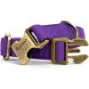 imagePersonalized Dog Collar with Name and Phone Number EngravedAdjustable Custom Puppy CollarOrganic Cotton Pet Collar for Small Medium Large Boy Girl DogsPurple Tornado