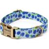 imagePersonalized Dog Collar with Name and Phone Number EngravedAdjustable Custom Puppy CollarOrganic Cotton Pet Collar for Small Medium Large Boy Girl DogsBlueberry