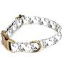imagePersonalized Dog Collar with Name and Phone Number EngravedAdjustable Custom Puppy CollarOrganic Cotton Pet Collar for Small Medium Large Boy Girl DogsEucalyptus