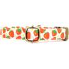 imagePersonalized Dog Collar with Name and Phone Number EngravedAdjustable Custom Puppy CollarOrganic Cotton Pet Collar for Small Medium Large Boy Girl DogsDancing Srawberries
