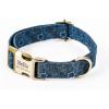 imagePersonalized Dog Collar with Name and Phone Number EngravedAdjustable Custom Puppy CollarOrganic Cotton Pet Collar for Small Medium Large Boy Girl DogsMarigold