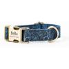 imagePersonalized Dog Collar with Name and Phone Number EngravedAdjustable Custom Puppy CollarOrganic Cotton Pet Collar for Small Medium Large Boy Girl DogsMarigold
