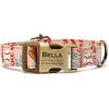imagePersonalized Dog Collar with Name and Phone Number EngravedAdjustable Custom Puppy CollarOrganic Cotton Pet Collar for Small Medium Large Boy Girl DogsBaseball