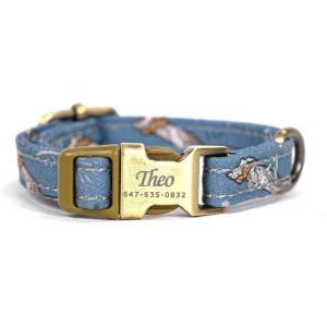 imagePersonalized Dog Collar with Name and Phone Number EngravedAdjustable Custom Puppy CollarOrganic Cotton Pet Collar for Small Medium Large Boy Girl DogsLumber Jack