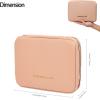 imageAngelinas Palace Large Jewelry Organizer Case Bridesmaid Gifts Vegan Leather Waterproof Travel Jewelry Storage Bag for Necklace Earring Bracelet Ringsoft pinklight fawn