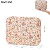 imageAngelinas Palace Large Jewelry Organizer Case Bridesmaid Gifts Vegan Leather Waterproof Travel Jewelry Storage Bag for Necklace Earring Bracelet Ringsoft pinkblossom tan