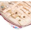 imageAngelinas Palace Large Jewelry Organizer Case Bridesmaid Gifts Vegan Leather Waterproof Travel Jewelry Storage Bag for Necklace Earring Bracelet Ringsoft pinkblossom wine