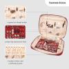 imageAngelinas Palace Large Jewelry Organizer Case Bridesmaid Gifts Vegan Leather Waterproof Travel Jewelry Storage Bag for Necklace Earring Bracelet Ringsoft pinkbrandy