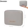 imageAngelinas Palace Large Jewelry Organizer Case Bridesmaid Gifts Vegan Leather Waterproof Travel Jewelry Storage Bag for Necklace Earring Bracelet Ringsoft pinkpearl grey