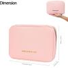 imageAngelinas Palace Large Jewelry Organizer Case Bridesmaid Gifts Vegan Leather Waterproof Travel Jewelry Storage Bag for Necklace Earring Bracelet Ringsoft pinksoft pink