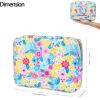 imageAngelinas Palace Large Jewelry Organizer Case Bridesmaid Gifts Vegan Leather Waterproof Travel Jewelry Storage Bag for Necklace Earring Bracelet Ringsoft pinkblossom blue