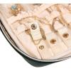 imageAngelinas Palace Large Jewelry Organizer Case Bridesmaid Gifts Vegan Leather Waterproof Travel Jewelry Storage Bag for Necklace Earring Bracelet Ringsoft pinkdeep evergreen