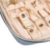 imageAngelinas Palace Large Jewelry Organizer Case Bridesmaid Gifts Vegan Leather Waterproof Travel Jewelry Storage Bag for Necklace Earring Bracelet Ringsoft pinkpearl blue
