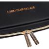 imageAngelinas Palace Large Jewelry Organizer Case Bridesmaid Gifts Vegan Leather Waterproof Travel Jewelry Storage Bag for Necklace Earring Bracelet Ringsoft pinkblack