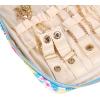 imageAngelinas Palace Large Jewelry Organizer Case Bridesmaid Gifts Vegan Leather Waterproof Travel Jewelry Storage Bag for Necklace Earring Bracelet Ringsoft pinkblossom blue