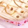 imageAngelinas Palace Large Jewelry Organizer Case Bridesmaid Gifts Vegan Leather Waterproof Travel Jewelry Storage Bag for Necklace Earring Bracelet Ringsoft pinkblossom pink