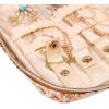imageAngelinas Palace Large Jewelry Organizer Case Bridesmaid Gifts Vegan Leather Waterproof Travel Jewelry Storage Bag for Necklace Earring Bracelet Ringsoft pinkblossom tan