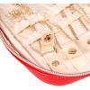 imageAngelinas Palace Large Jewelry Organizer Case Bridesmaid Gifts Vegan Leather Waterproof Travel Jewelry Storage Bag for Necklace Earring Bracelet Ringsoft pinklight red