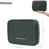 imageAngelinas Palace Large Jewelry Organizer Case Bridesmaid Gifts Vegan Leather Waterproof Travel Jewelry Storage Bag for Necklace Earring Bracelet Ringsoft pinkdeep evergreen