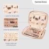 imageAngelinas Palace Large Jewelry Organizer Case Bridesmaid Gifts Vegan Leather Waterproof Travel Jewelry Storage Bag for Necklace Earring Bracelet Ringsoft pinklight fawn