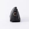 imageAngelinas Palace Personalized Vegan Leather Pencil Cosmetic BagEmbossed Name Makeup BagDurable Zipper Travel Make Up Organizer CaseBlack