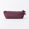 imageAngelinas Palace Personalized Vegan Leather Pencil Cosmetic BagEmbossed Name Makeup BagDurable Zipper Travel Make Up Organizer CaseBurgundy