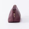imageAngelinas Palace Personalized Vegan Leather Pencil Cosmetic BagEmbossed Name Makeup BagDurable Zipper Travel Make Up Organizer CaseBurgundy