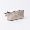 imageAngelinas Palace Personalized Vegan Leather Pencil Cosmetic BagEmbossed Name Makeup BagDurable Zipper Travel Make Up Organizer CaseChampagne