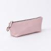 imageAngelinas Palace Personalized Vegan Leather Pencil Cosmetic BagEmbossed Name Makeup BagDurable Zipper Travel Make Up Organizer CaseJelly Pink