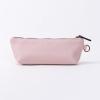 imageAngelinas Palace Personalized Vegan Leather Pencil Cosmetic BagEmbossed Name Makeup BagDurable Zipper Travel Make Up Organizer CaseJelly Pink