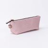 imageAngelinas Palace Personalized Vegan Leather Pencil Cosmetic BagEmbossed Name Makeup BagDurable Zipper Travel Make Up Organizer CaseRose Pink