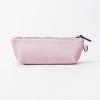 imageAngelinas Palace Personalized Vegan Leather Pencil Cosmetic BagEmbossed Name Makeup BagDurable Zipper Travel Make Up Organizer CaseRose Pink