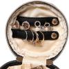imageAngelinas Palace Round Jewelry Organizer Case Travel Bag Bridesmaid Gifts Silk Satin Box for Necklace Earring Bracelet Ringleopardmetallic silver