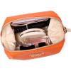 imageAngelinas Palace Vegan Leather Waterproof Travel Cosmetic Bag Toiletry Organizer Makeup Pouchesdark chambrayLight terracotta