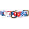 imagePersonalized Dog Collar with Name and Phone Number EngravedAdjustable Custom Puppy CollarOrganic Cotton Pet Collar for Small Medium Large Boy Girl DogsRhododendron