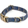 imagePersonalized Dog Collar with Name and Phone Number EngravedAdjustable Custom Puppy CollarOrganic Cotton Pet Collar for Small Medium Large Boy Girl DogsJapanese Waves