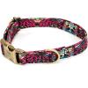imagePersonalized Dog Collar with Name and Phone Number EngravedAdjustable Custom Puppy CollarOrganic Cotton Pet Collar for Small Medium Large Boy Girl DogsAfrican