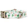 imagePersonalized Dog Collar with Name and Phone Number EngravedAdjustable Custom Puppy CollarOrganic Cotton Pet Collar for Small Medium Large Boy Girl DogsCloves