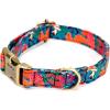 imagePersonalized Dog Collar with Name and Phone Number EngravedAdjustable Custom Puppy CollarOrganic Cotton Pet Collar for Small Medium Large Boy Girl DogsSeaworld