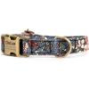 imagePersonalized Dog Collar with Name and Phone Number EngravedAdjustable Custom Puppy CollarOrganic Cotton Pet Collar for Small Medium Large Boy Girl DogsBouquet Grey
