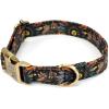 imagePersonalized Dog Collar with Name and Phone Number EngravedAdjustable Custom Puppy CollarOrganic Cotton Pet Collar for Small Medium Large Boy Girl DogsSunflowers