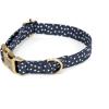 imagePersonalized Dog Collar with Name and Phone Number EngravedAdjustable Custom Puppy CollarOrganic Cotton Pet Collar for Small Medium Large Boy Girl DogsStars