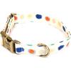 imagePersonalized Dog Collar with Name and Phone Number EngravedAdjustable Custom Puppy CollarOrganic Cotton Pet Collar for Small Medium Large Boy Girl DogsColorful Leopard